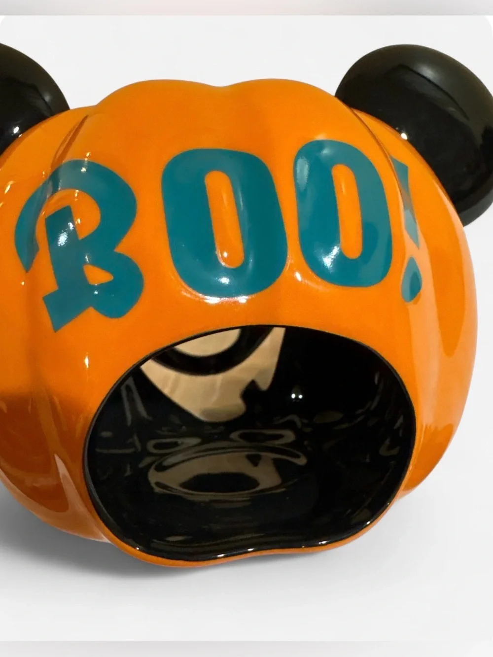 Disney Mickey Mouse Halloween Ceramic Votive Candle Holder. NEW. NO TAGS